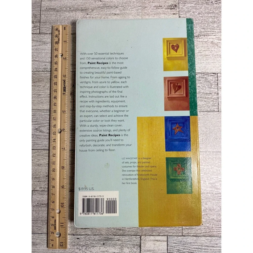 Paint Recipes Guide to Colors and Finishes for the Home Liz Wagstaff 1996‎ Book